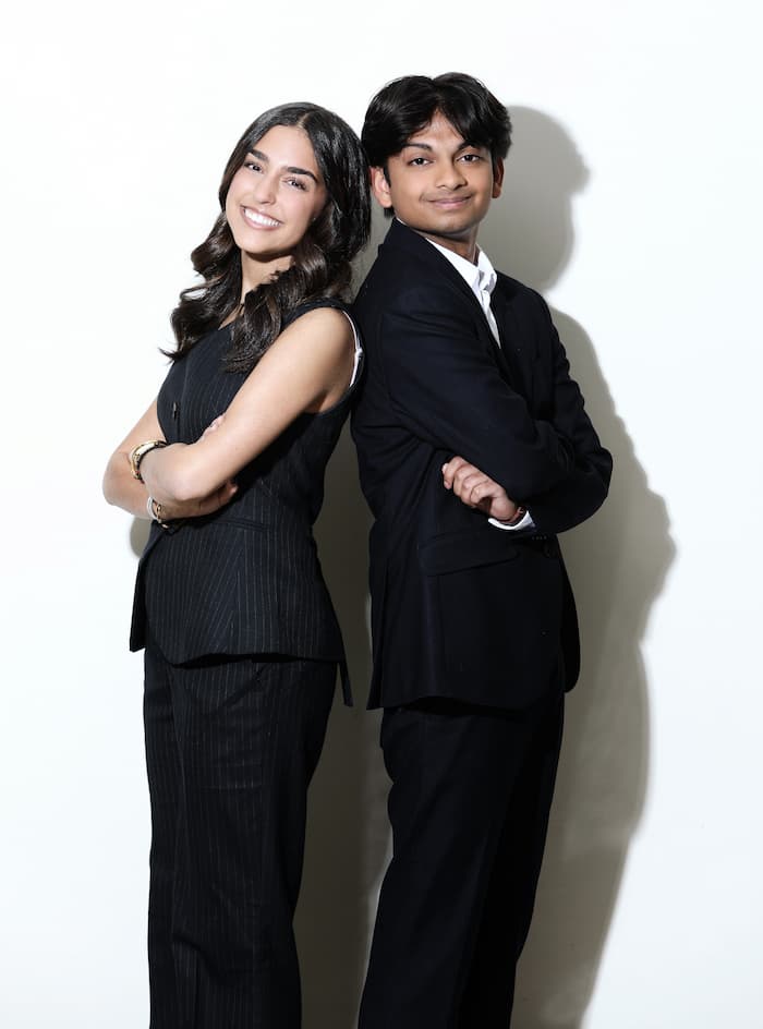 Sophia Salamy ’27 and Aradhya Garg ’27.