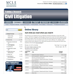 MCLE OnlinePass screenshot