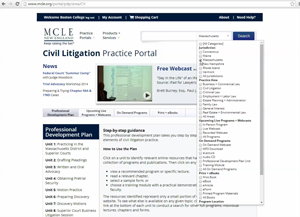 MCLE OnlinePass Screenshot