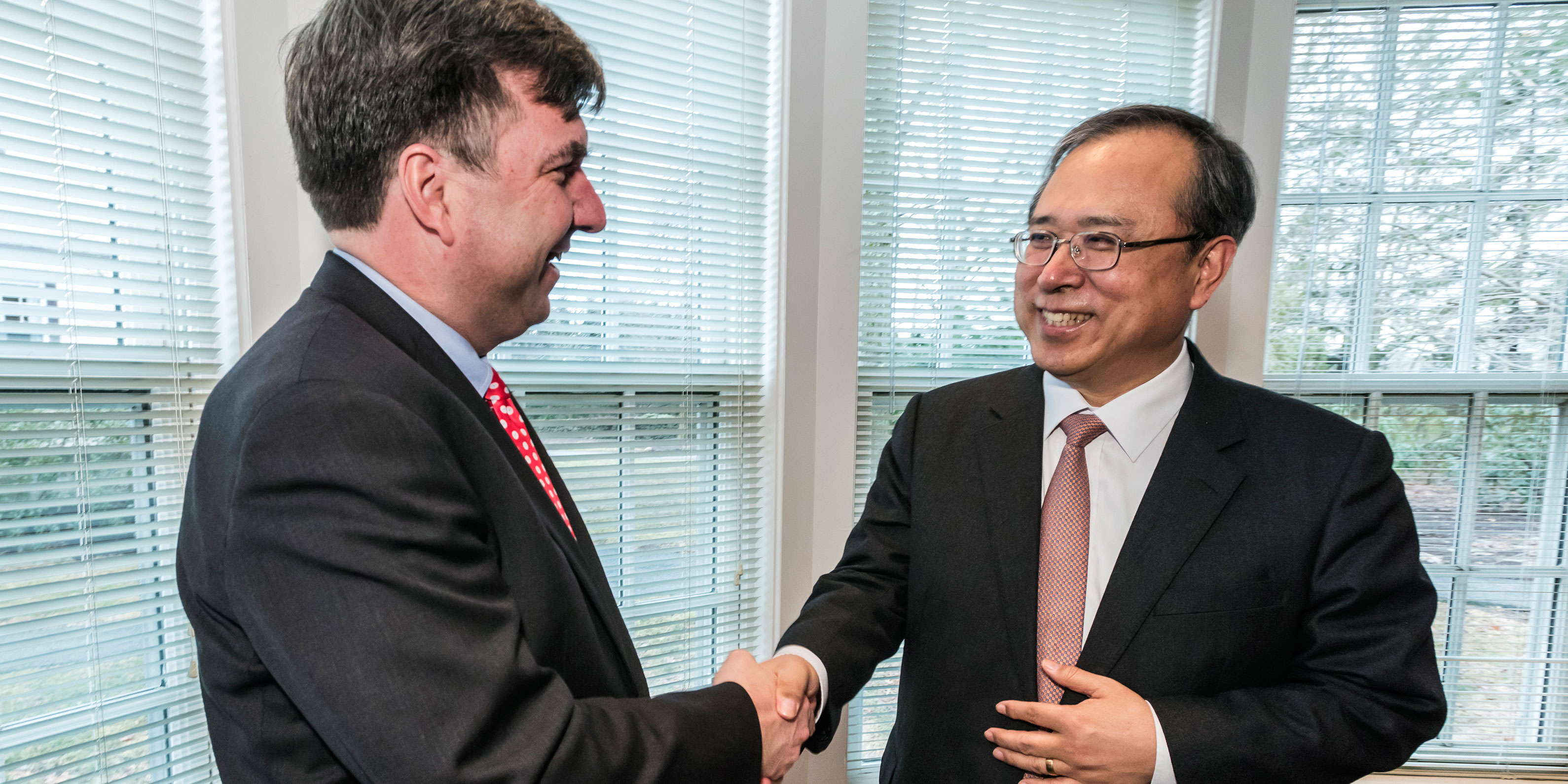 Boston College Provost David Quigley and Seoul National University of Education President Kyung-Sung Kim