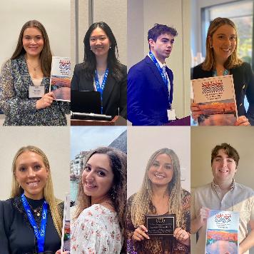 Boston College Communication students present their competitive research at the Eastern States Communication Conference