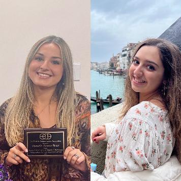 Gabrielle Bucci and Alexandra O'Neil awarded Top Paper distinctions at the Eastern States Communication Conference in March 2024 in Cambridge, Massachusetts