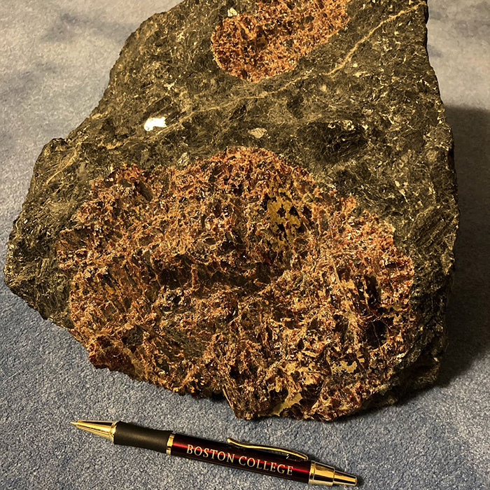 A rock and a pen