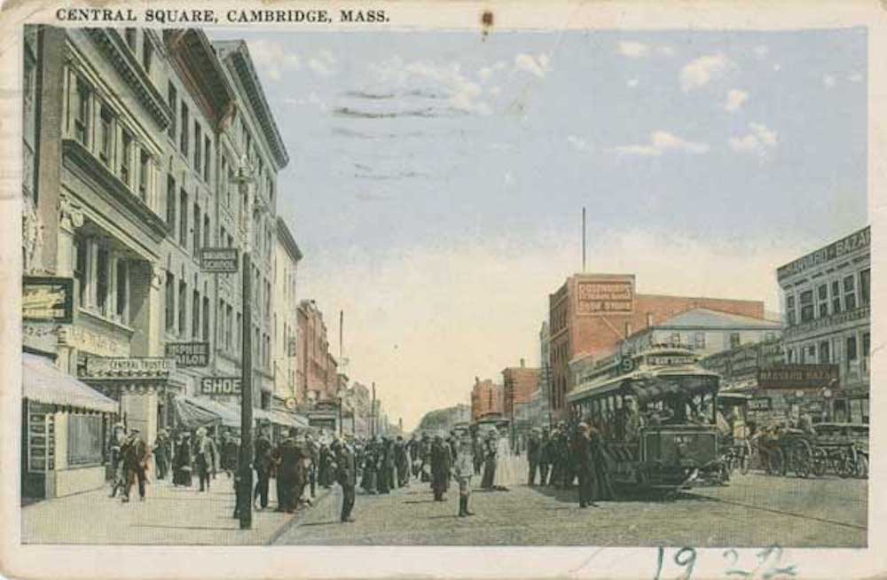 Central Square, Cambridge, MA in 1922