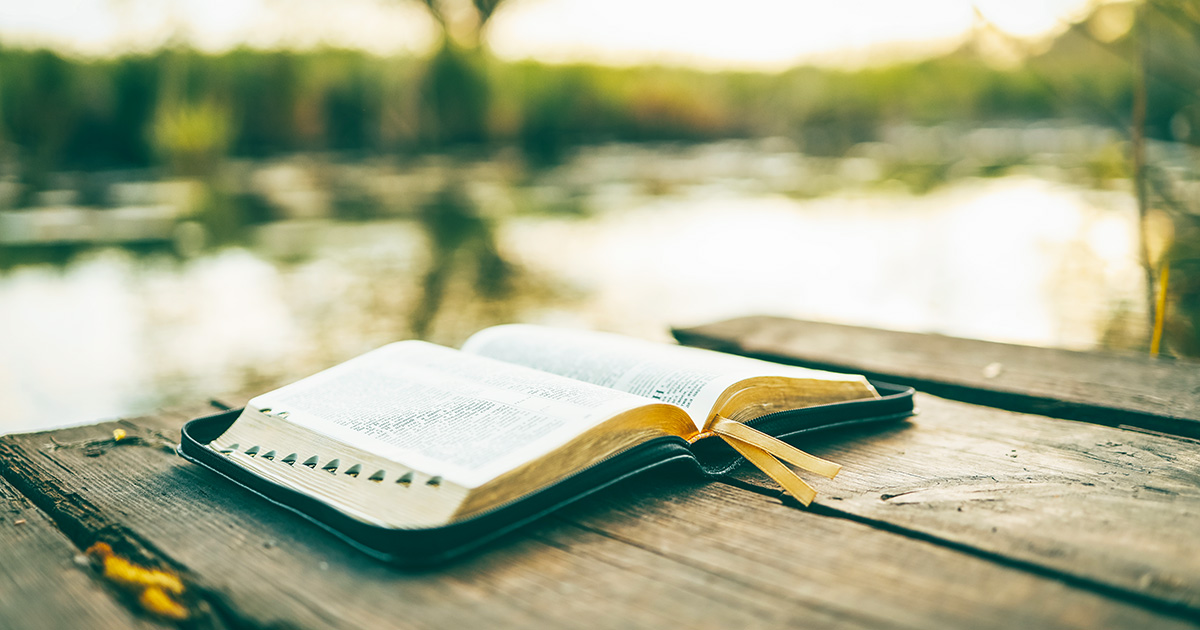 Open Bible on a desk