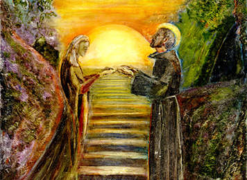 The Peace Makers Francis and Clare by Mic Carlson, © Mic Carlson. Used with permission.