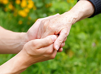 holding hands