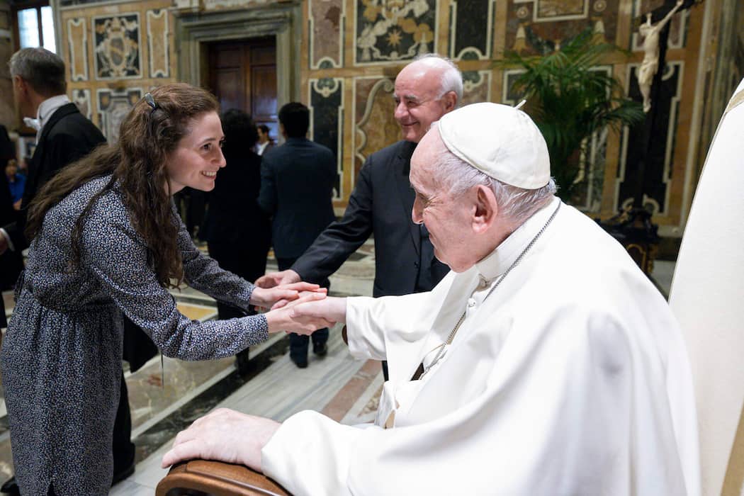 Grace and Pope Francis meeting