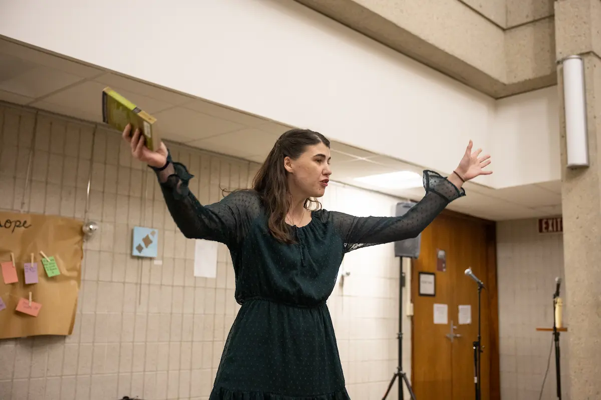 Grace performing a play