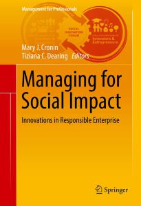 managing for social impact book cover