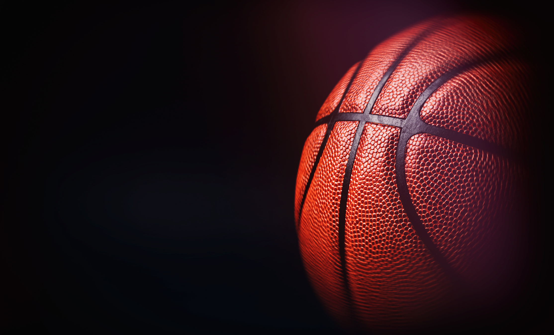 A photo of a basketball