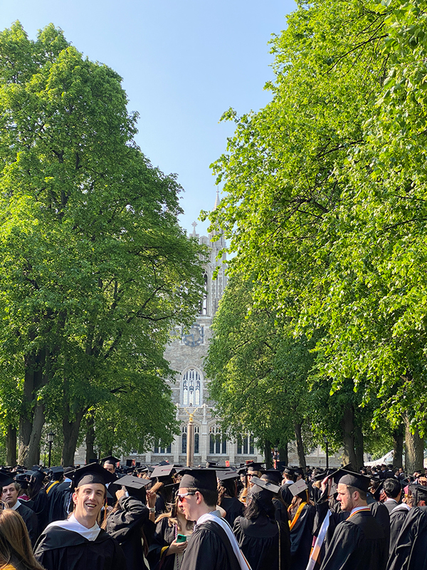 Linden Lane on Commencement Day