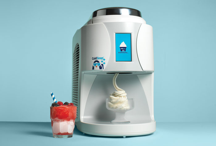 ColdSnap machine dispensing ice cream