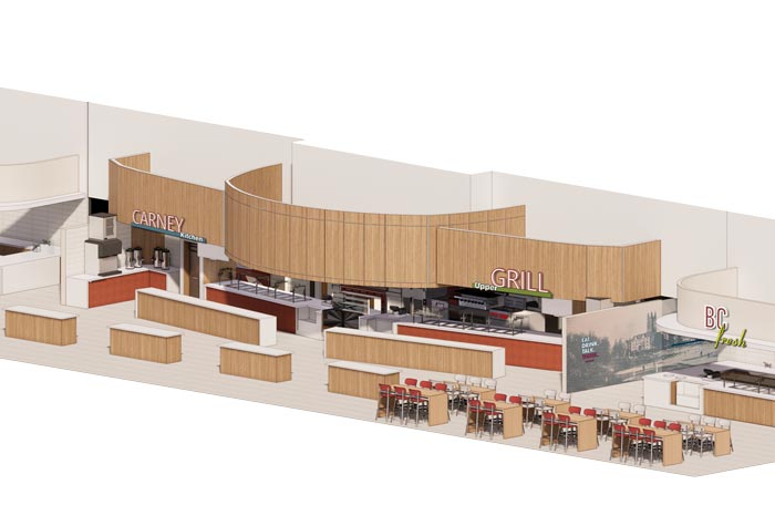 Architectural rendering of Carney Kitchen