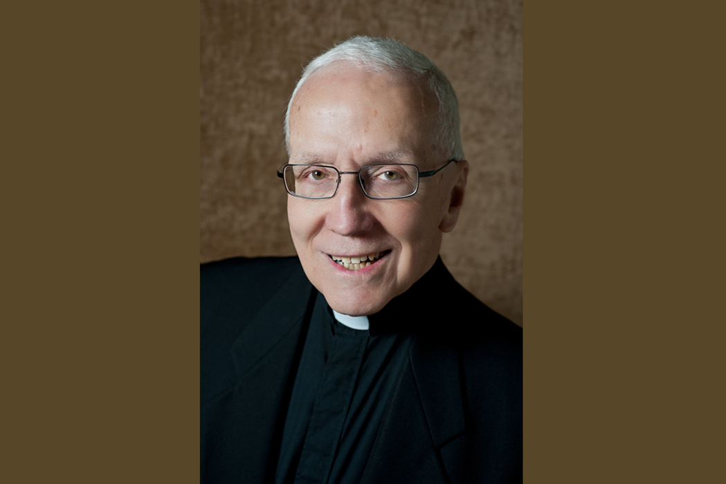 a priest in clerical collar