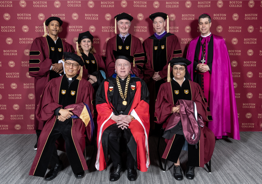 2024 honorary degree recipients in academic regalia 