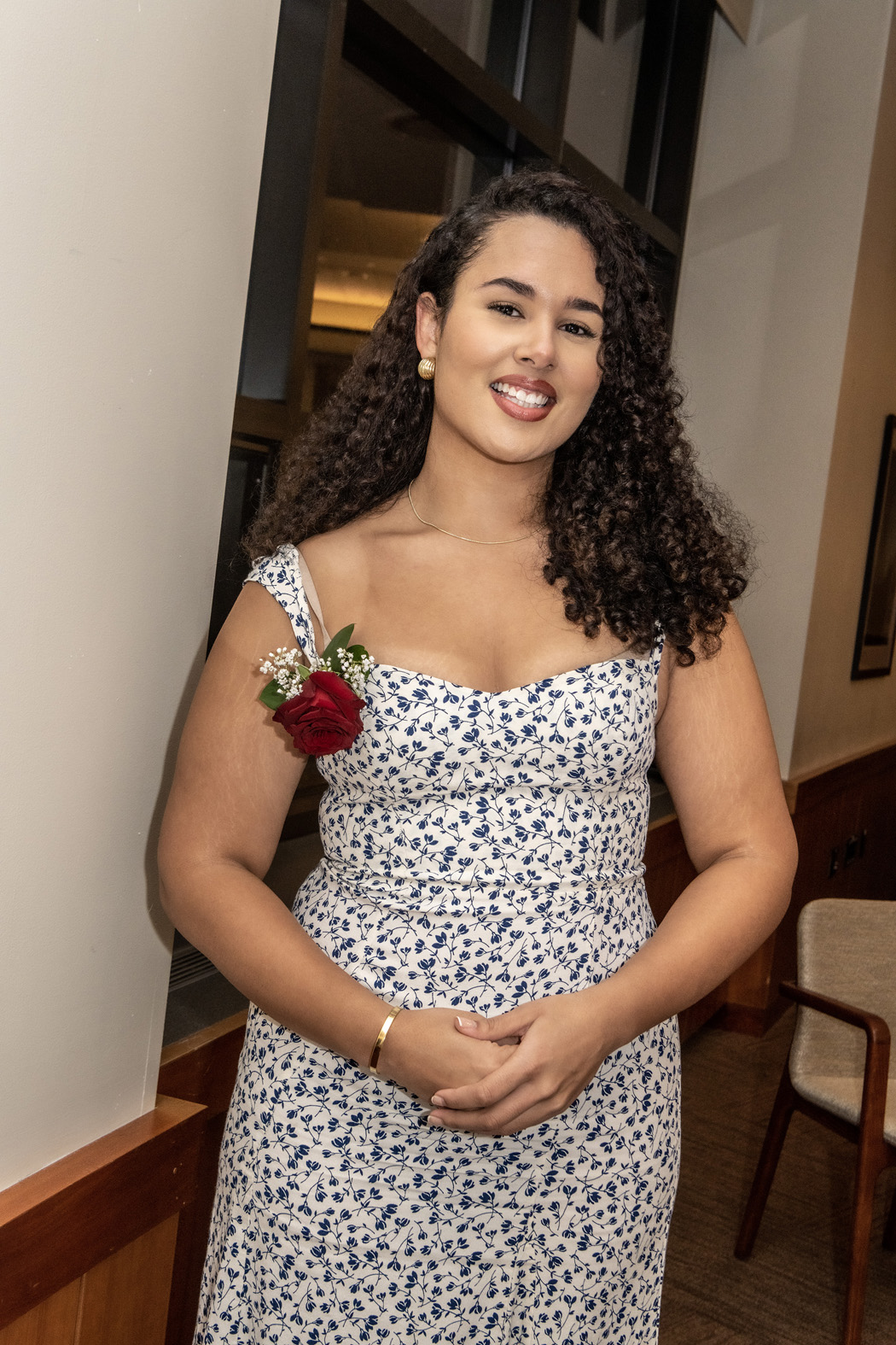32nd annual Saint Oscar A. Romero Scholarship award ceremony and dinner.
This year's winner was Melanie Paredes '25 (MCAS), and the recipient of the Rev. John A. Dinneen Hispanic Alumni Community Service award was Migdalia Nalls, MCAS '01, Law '04.
