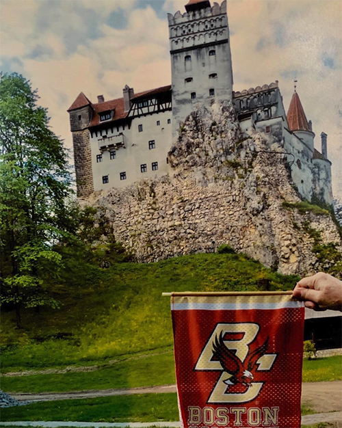 A castle on a cliff