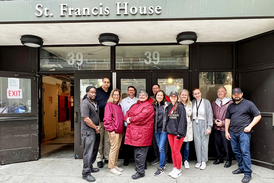 BC group outside St Francis House
