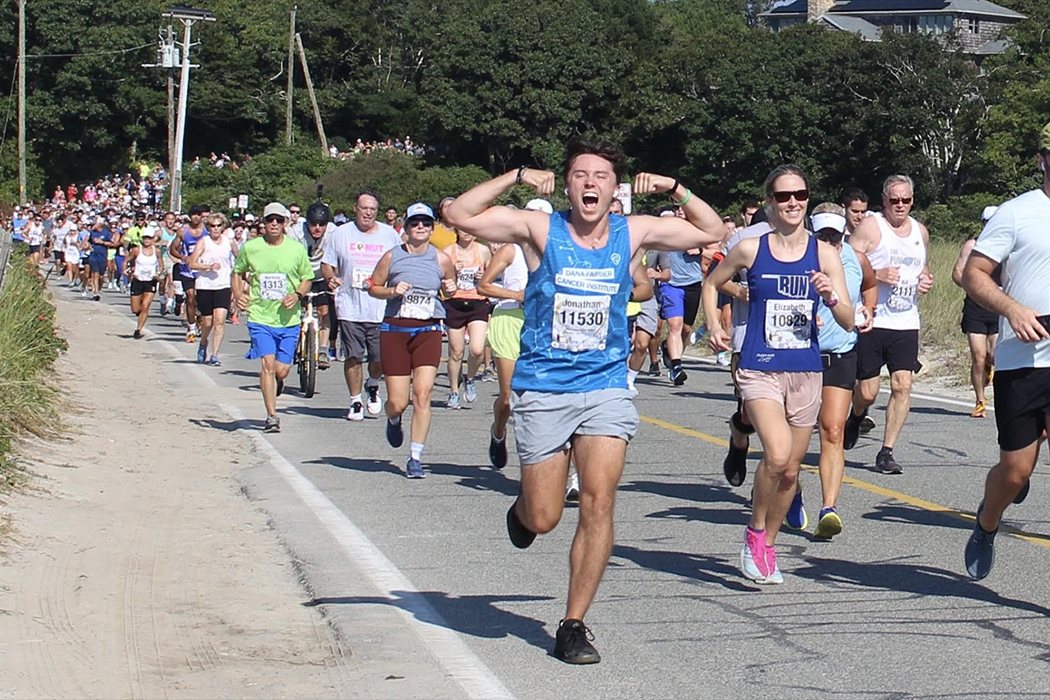 A runner on the course