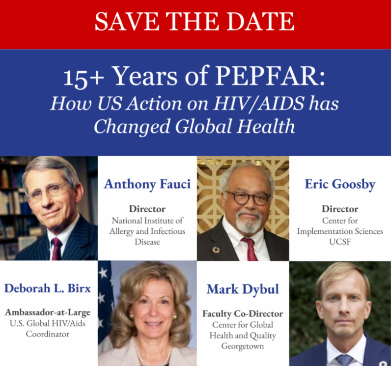 Save the Date PEPFAR 10.07.2019