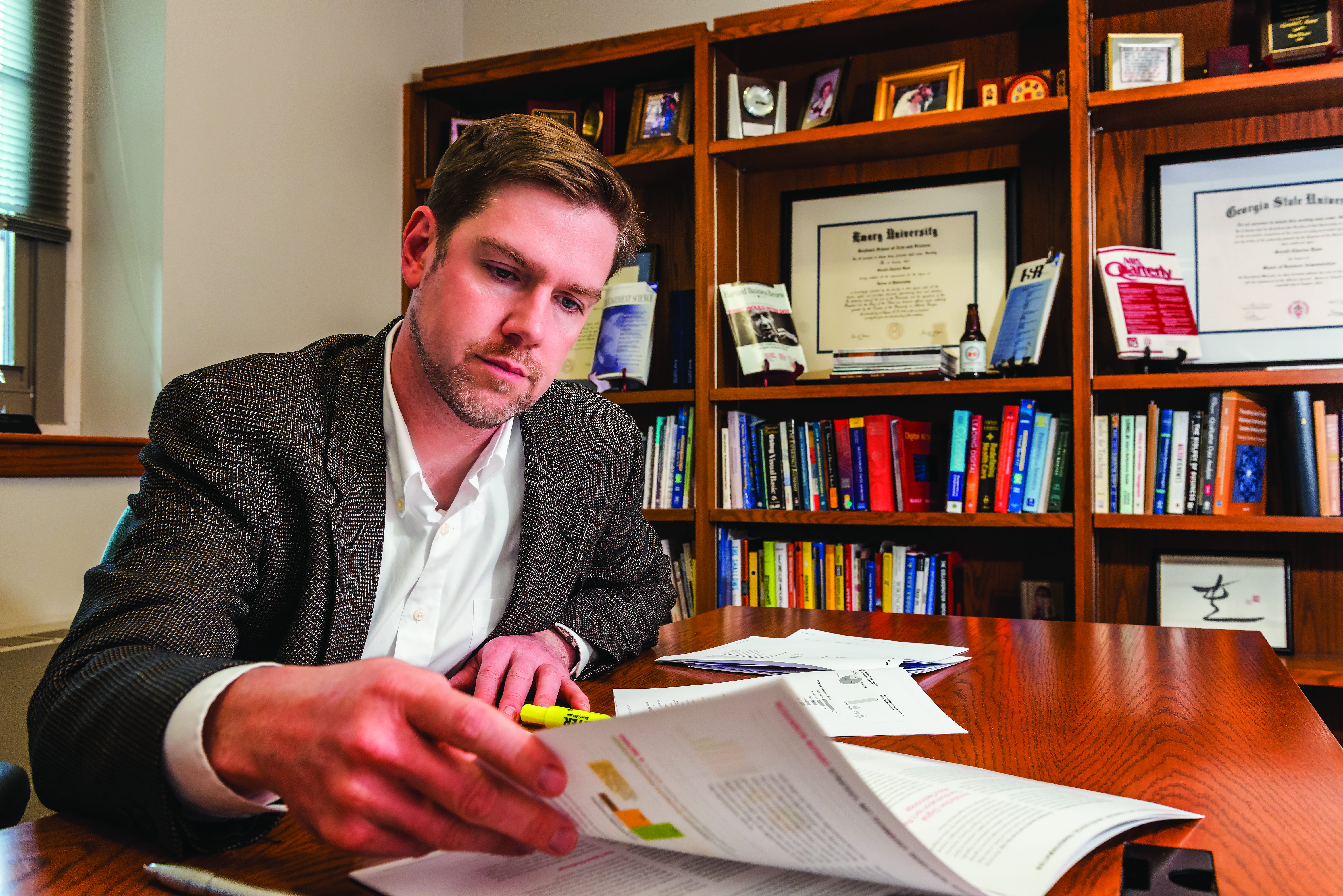 Professor Jerry Kane in his office