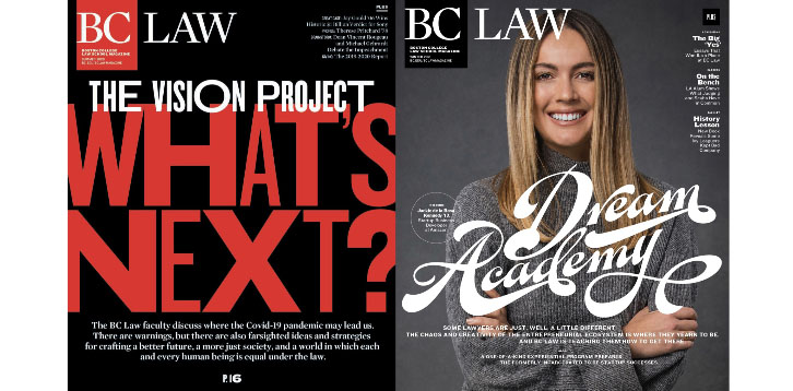 BC Law Magazine Covers